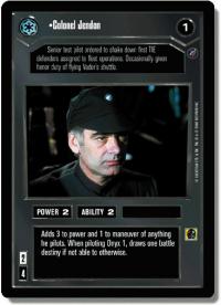 star wars ccg death star ii colonel jendon