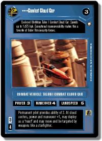 star wars ccg special edition combat cloud car