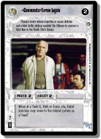 star wars ccg a new hope limited commander evram lajaie