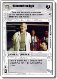 star wars ccg a new hope revised commander evram lajaie wb