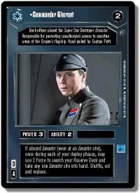 star wars ccg dagobah revised commander gherant wb