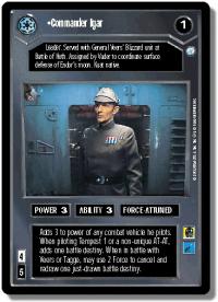 star wars ccg reflections ii foil commander igar foil