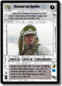 star wars ccg hoth limited commander luke skywalker