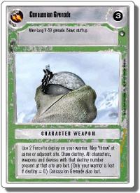 star wars ccg hoth revised concussion grenade wb