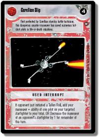 star wars ccg a new hope limited corellian slip