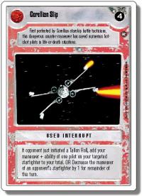 star wars ccg a new hope revised corellian slip wb