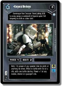 star wars ccg endor corporal drelosyn