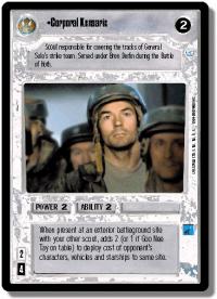 star wars ccg endor corporal kensaric