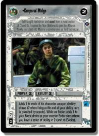 star wars ccg death star ii corporal midge