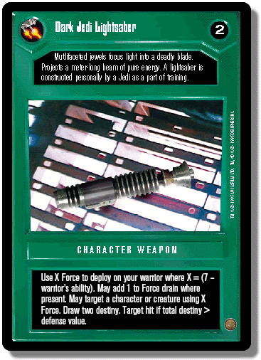 Dark Jedi Lightsaber (WB)