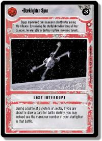 star wars ccg special edition darklighter spin