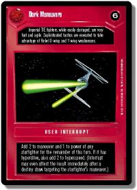 star wars ccg tournament foils dark maneuvers foil