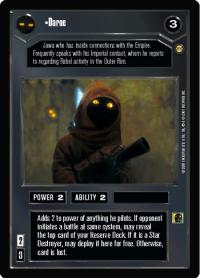 star wars ccg tatooine daroe