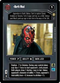 star wars ccg reflections iii foil darth maul ai foil