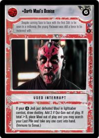 star wars ccg reflections iii premium darth maul s demise