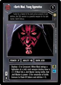 star wars ccg reflections iii foil darth maul young apprentice ai foil