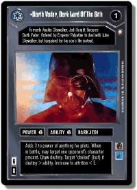 star wars ccg special edition darth vader dark lord of the sith