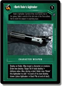 star wars ccg reflections ii foil darth vader s lightsaber foil