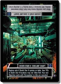 star wars ccg death star ii death star ii coolant shaft