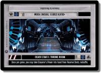 star wars ccg reflections ii foil death star ii throne room foil