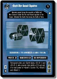 star wars ccg special edition death star assault squadron