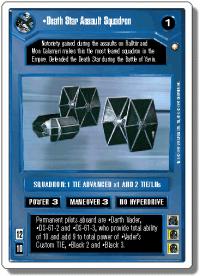 star wars ccg anthologies sealed deck premium death star assault squadron 1st