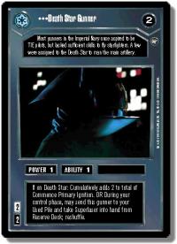 star wars ccg a new hope limited death star gunner