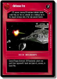 star wars ccg dagobah limited defensive fire