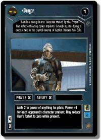 star wars ccg dagobah revised dengar wb