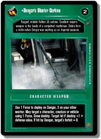 star wars ccg dagobah limited dengar s blaster carbine