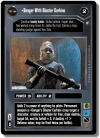 star wars ccg enhanced dengar with blaster carbine