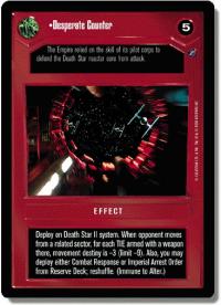 star wars ccg death star ii desperate counter