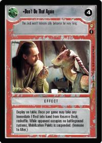 star wars ccg tatooine don t do that again