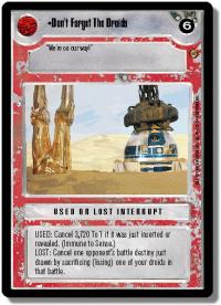 star wars ccg jabbas palace don t forget the droids