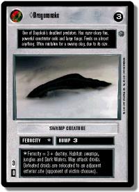 star wars ccg dagobah revised dragonsnake wb