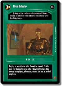 star wars ccg premiere unlimited droid detector wb