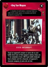 star wars ccg theed palace drop your weapons