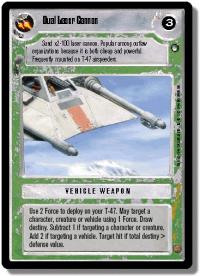 star wars ccg hoth limited dual laser cannon