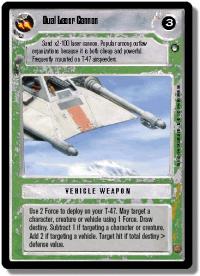 star wars ccg hoth limited dual laser cannon
