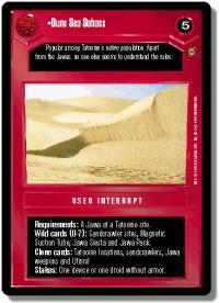 star wars ccg jabbas palace dune sea sabacc dark