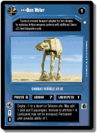 star wars ccg special edition dune walker