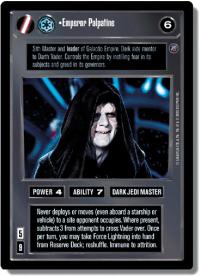 star wars ccg reflections ii foil emperor palpatine foil