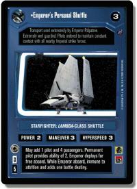 star wars ccg death star ii emperor s personal shuttle