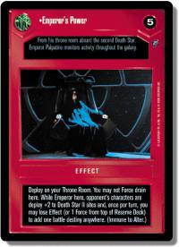 star wars ccg death star ii emperor s power