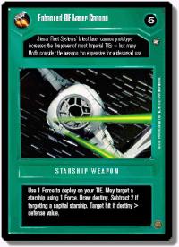 star wars ccg a new hope limited enhanced tie laser cannon