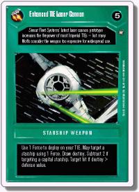 star wars ccg a new hope revised enhanced tie laser cannon wb