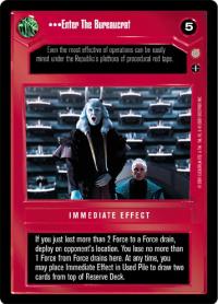 star wars ccg coruscant enter the bureaucrat