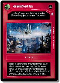 star wars ccg endor establish secret base