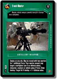 star wars ccg hoth limited e web blaster