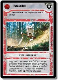 star wars ccg endor ewok and roll foil